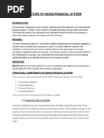 Structure of Indian Financial System