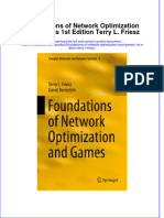 (Download PDF) Foundations of Network Optimization and Games 1St Edition Terry L Friesz Online Ebook All Chapter PDF