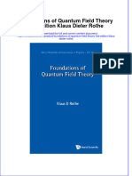 (Download PDF) Foundations of Quantum Field Theory 3Rd Edition Klaus Dieter Rothe Online Ebook All Chapter PDF