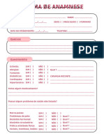 Cartaz de Ficha de Anamnese Procedimento Rosa e Bege - 20240516 - 220538 - 0000