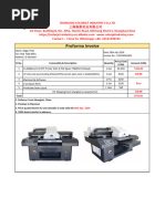 Proforma Invoice of CJ-4560D A2 UV Printer - Colorjet Industry