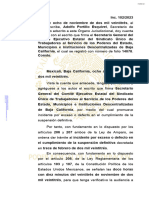 Admite Incidente Por Exceso o Defecto en El Cumplimiento de Suspension Definitiva de Guillermo Aldrete