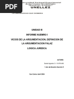 INFORME Vicios de La Argumentación, Definición de Argumentación Falaz