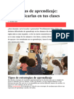 Estrategias de Aprendizaje