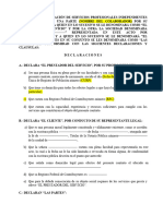 Formato Contrato de Prestacion de Servicios