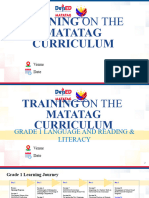 Walkthrough of Language, Reading and Literacy Shaping Paper & Clustering of Learning Competencies