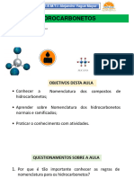 Nomenclatura e Aplicações Dos Hidrocarbonetos