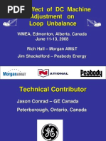 The Effects of DC Machine Adjustment On Loop Balance - Jun 08