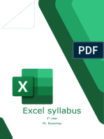 Excel Syllabus