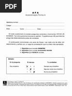 AFA Autoconcepto Forma A Cuestionario