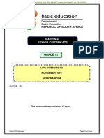 Life Sciences P2 Nov 2016 Memo Eng