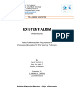 EXISTENTIALISM REPORT Written