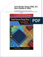 (Download PDF) Digital Systems Design Using VHDL 3Rd Edition Charles H Roth 2 Online Ebook All Chapter PDF