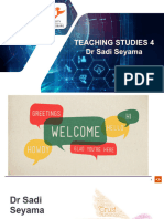 Intro Teaching Studies 4 Module 2