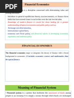 Financial Economics Chapter One