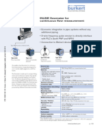 BÜRKERT.8030 Inline FlowTransmitter - Datasheet