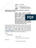 Apersonamiento Fiscalia Sumaran Ramos Maykol