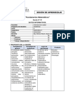 1.1 - Sesión de Aprendizaje Semana 1