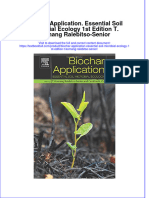 (Download PDF) Biochar Application Essential Soil Microbial Ecology 1St Edition T Komang Ralebitso Senior Online Ebook All Chapter PDF