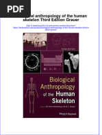 (Download PDF) Biological Anthropology of The Human Skeleton Third Edition Grauer Online Ebook All Chapter PDF