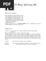 O-Ring Splicing Kit