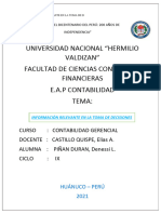 Trabajo de Gerencia Sobre Informacion Relevante en La Toma de Decisiones