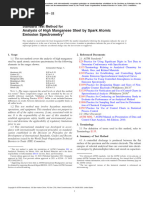 Analysis of High Manganese Steel by Spark Atomic Emission Spectrometry