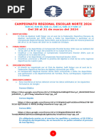 Bases Campeonato Regional Escolar Norte 2024