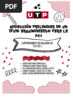 Redacción Preliminar de Un Texto Argumentativo para La PC1