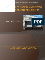 Carpintería de Madera, Carpintería Metálica, Vidrios y Cerrajería