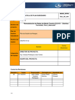 Plan de Gestión de Riesgos