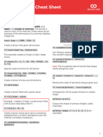 tensorflowJS Cheatsheet