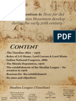 Key Question 6 Indian Nationalism 1860 - 1909