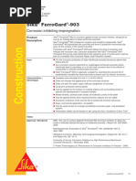 (Sika) Sika Ferrogard 903 Safety Data Sheet