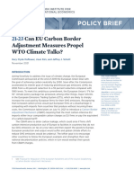 Can EU Carbon Border Adjustment Measures Propel WTO Climate Talks?