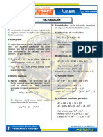 Álgebra - Factorización - Teoría y 18 Problemas Propuestos