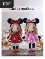 Muñeca Cici Con Vestido de Minnie Mouse (By Lulupetitedoll)