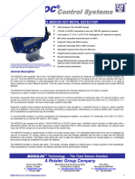 Control Systems: Model Md8100 Hot Metal Detector