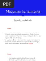 Procesos de Mecanizados Con Arranque de Viruta FRESADO Y TALADRADO