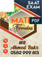 Saat Math Formulas