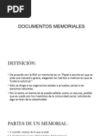 Documentos Memoriales