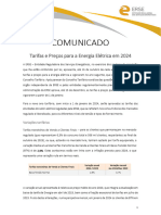 Comunicado Tarifas Ee 2024 Decisao