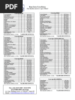 Tabela de Cestas Sob Consulta