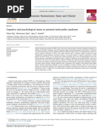 Cognitive and Psychological Issues in Postural Tachycardia Syndrome