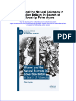 (Download PDF) Women and The Natural Sciences in Edwardian Britain in Search of Fellowship Peter Ayres Online Ebook All Chapter PDF