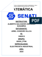 ENTREGABLE 3 DE MATEMATICA Senati