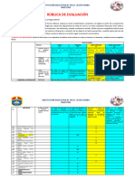 RÙBLICA DE EVALUACIÓN Proyecto 8 III BIMESTRE