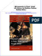 (Download PDF) Womens Movements in Post Arab Spring North Africa 1St Edition Fatima Sadiqi Eds Online Ebook All Chapter PDF