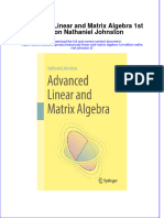 Ebook Advanced Linear and Matrix Algebra 1St Edition Nathaniel Johnston 2 Online PDF All Chapter