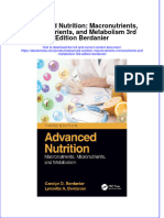 Ebook Advanced Nutrition Macronutrients Micronutrients and Metabolism 3Rd Edition Berdanier Online PDF All Chapter